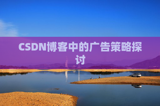 CSDN博客中的广告策略探讨